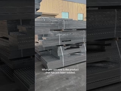 3mm Lampu Baja Lantai Decking Grating dengan 30mm Cross Bar