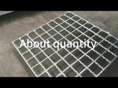 1000x6000mm Ukuran Anti karat Steel Grating Ukuran terbesar 1050mm * 6000mm Untuk Lingkungan Industri