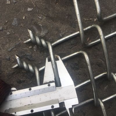 Tinggi 1.5m Peternakan 4.0mm Wire Diameter Chain Link Pagar Galvanized
