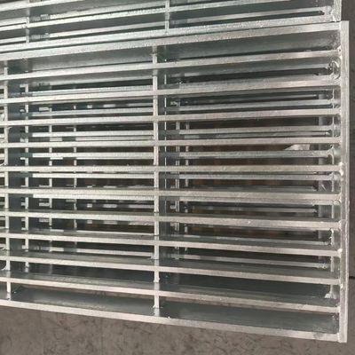 Low Carbon Steel Industrial Plain Bar Grating Untuk Perumahan Dan Komersial