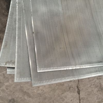 10*10mm White Perforated Sheet Metal Strong Durable Structures In Different Industries